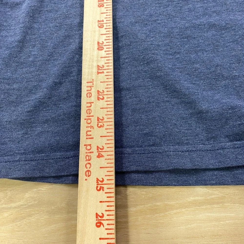 Banana Republic T-Shirt Men Large Minimalist 100% Soft Cotton Tee Regular Blue